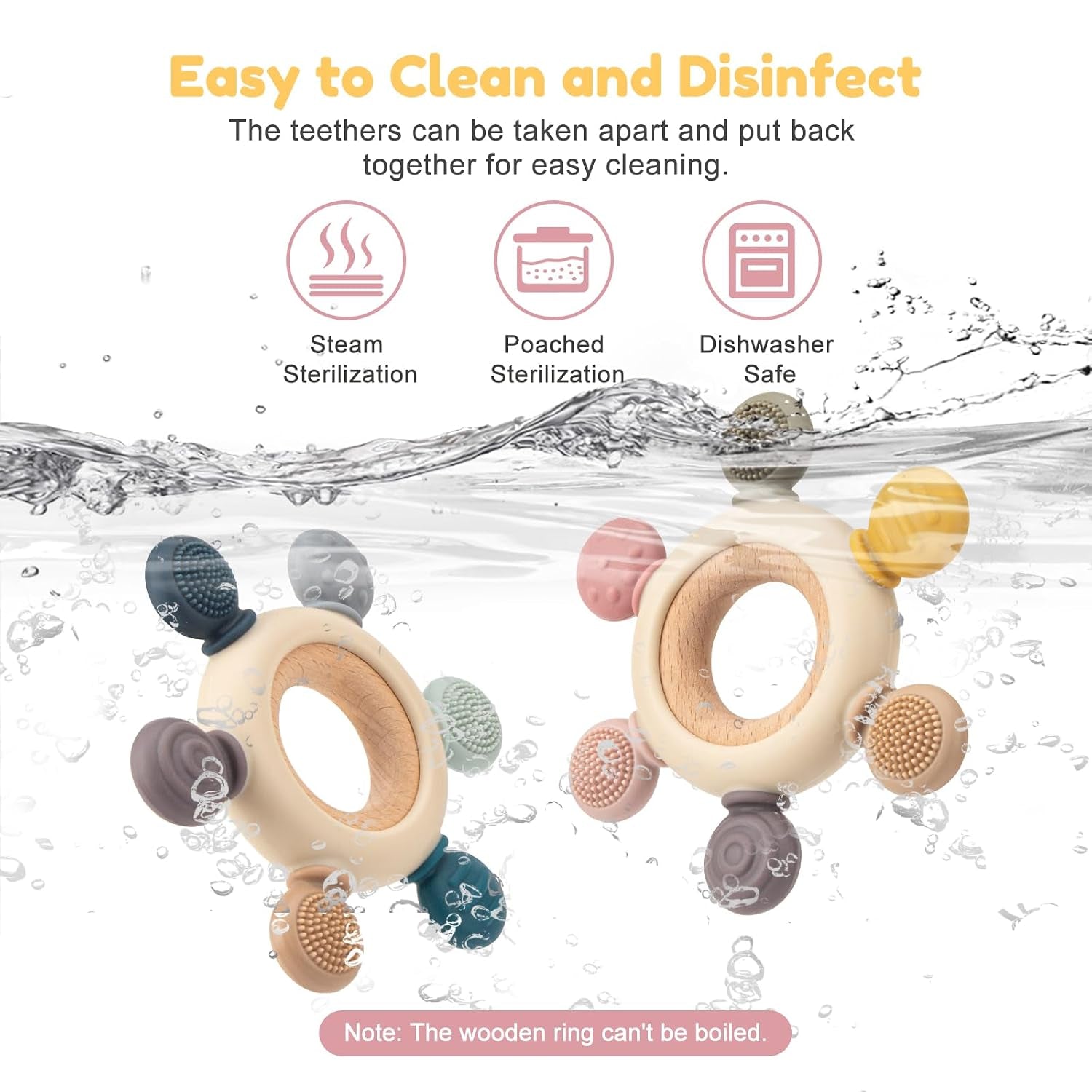 Baby Teething Toy - BPA Free Sensory